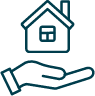 Guiding Your Investment: Lessors' Risk Insurance Solutions by Nautilus Illustration of a hand holding a house, representing Nautilus' specialized insurance coverage for lessor's risk properties.