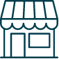 Retail Haven Protection: Nautilus Safeguards Your Stores with Tailored Insurance Solutions Storefront illustration, exemplifying Nautilus' comprehensive insurance coverage for various types of commercial stores